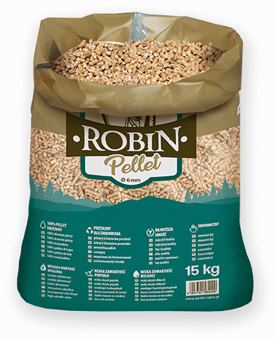 worek pelletu opałowego Robin do kupienia w Kobylinie lub sklepie internetowym